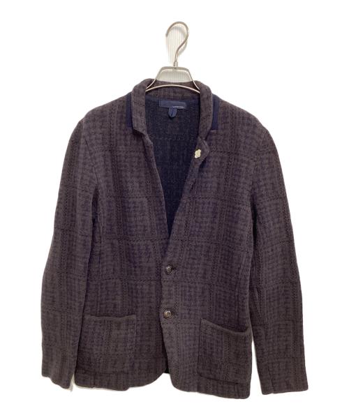 LARDINI（ラルディーニ）LARDINI (ラルディーニ) ジャガードジャケット ブラウン サイズ:XSの古着・服飾アイテム