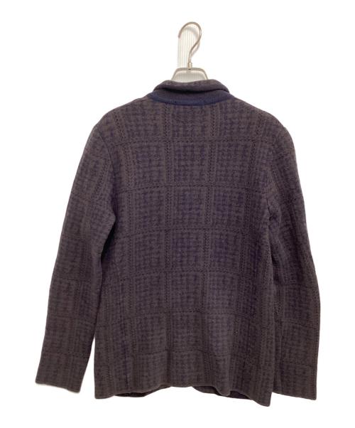 LARDINI（ラルディーニ）LARDINI (ラルディーニ) ジャガードジャケット ブラウン サイズ:XSの古着・服飾アイテム
