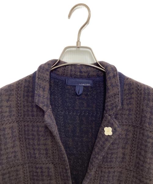 LARDINI（ラルディーニ）LARDINI (ラルディーニ) ジャガードジャケット ブラウン サイズ:XSの古着・服飾アイテム