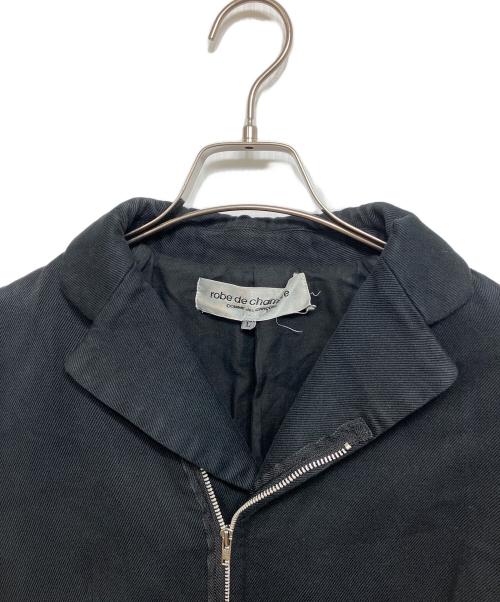 ROBE DE CHAMBRE COMME DES GARCONS（ローブドシャンブル コムデギャルソン）ROBE DE CHAMBRE COMME DES GARCONS (ローブドシャンブル コムデギャルソン) ジップアップジャケット ブラック サイズ:Lの古着・服飾アイテム