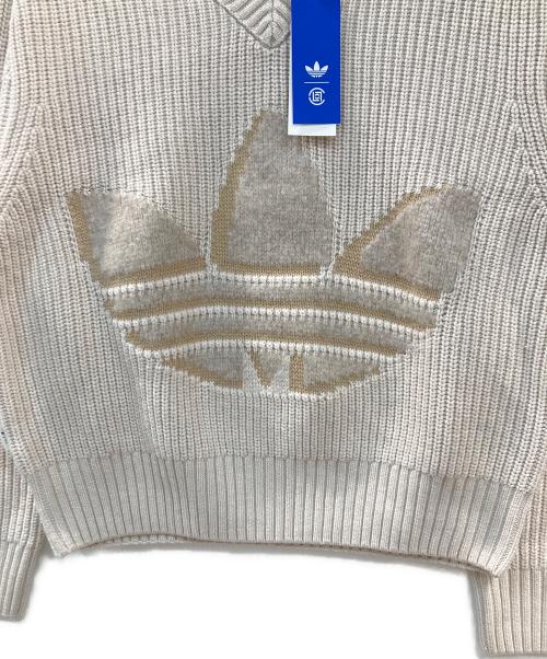 adidas（アディダス）adidas (アディダス) CLOT (クロット) クロシェ ニット トラックトップ ベージュ サイズ:XSの古着・服飾アイテム