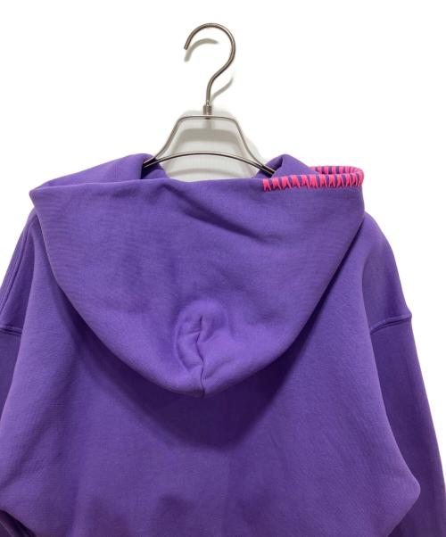 madhappy（マッドハッピー）madhappy (マッドハッピー) Classics Cropped Fleece Hoodie パープル サイズ:XS 未使用品の古着・服飾アイテム