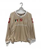 Diaspora Sketeboardsディアスポラスケートボードズ）の古着「Lotto Scudetto Shirt」｜ベージュ