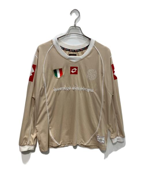 Diaspora Sketeboards（ディアスポラスケートボードズ）Diaspora Sketeboards (ディアスポラスケートボードズ) Lotto Scudetto Shirt ベージュ サイズ:Mの古着・服飾アイテム