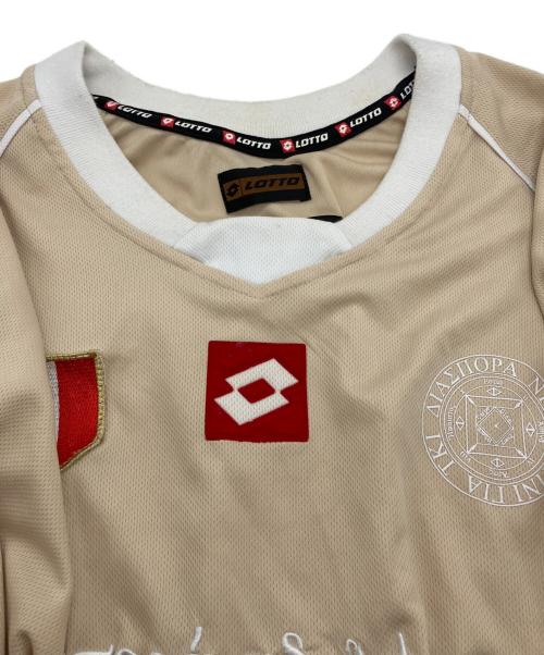 Diaspora Sketeboards（ディアスポラスケートボードズ）Diaspora Sketeboards (ディアスポラスケートボードズ) Lotto Scudetto Shirt ベージュ サイズ:Mの古着・服飾アイテム