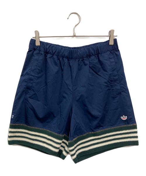 adidas（アディダス）adidas (アディダス) CLOT (クロット) CROCHET SHORTS ネイビー サイズ:XLの古着・服飾アイテム
