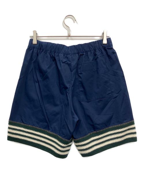 adidas（アディダス）adidas (アディダス) CLOT (クロット) CROCHET SHORTS ネイビー サイズ:XLの古着・服飾アイテム
