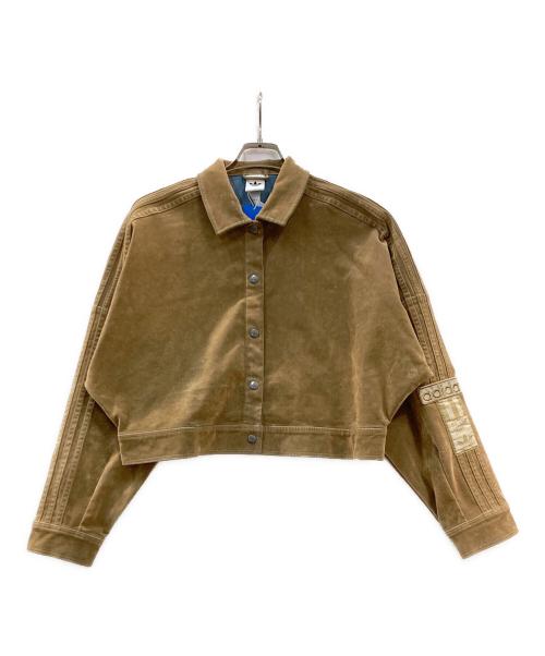 adidas（アディダス）adidas (アディダス) アディブレイク 起毛ツイル ジャケット ブラウン サイズ:Mの古着・服飾アイテム