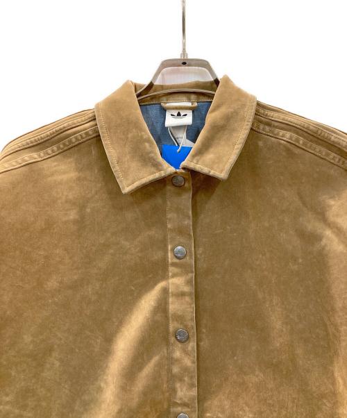 adidas（アディダス）adidas (アディダス) アディブレイク 起毛ツイル ジャケット ブラウン サイズ:Mの古着・服飾アイテム