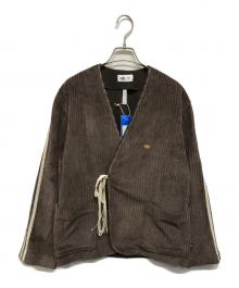 adidas×CLOT（アディダス×クロット）の古着「CORD JKT コーデュロイジャケット 羽織 レースライン」｜ブラウン