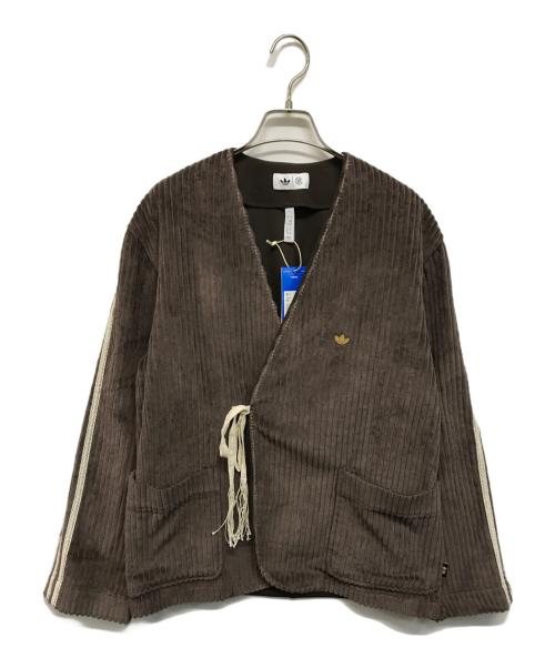 adidas（アディダス）adidas (アディダス) CLOT (クロット) CORD JKT コーデュロイジャケット 羽織 レースライン ブラウン サイズ:XS 未使用品の古着・服飾アイテム