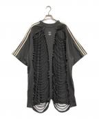 adidas×Avavavアディダス×アヴァヴァヴ）の古着「SLASHED T-SHIRT」｜グレー