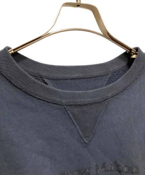 Maison Margiela（メゾンマルジェラ）Maison Margiela (メゾンマルジェラ) リバースロゴ クルーネックスウェット ネイビー サイズ:Mの古着・服飾アイテム