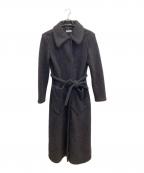 VERONIQUE LEROYヴェロニク ルロワ）の古着「ウールアルパカロングコート」｜ブラック