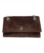 TORY BURCHトリーバーチ）の古着「スエードチェーンショルダーバッグ」