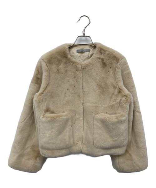 theory luxe（セオリーリュクス）theory luxe (セオリーリュクス) エコファージャケット ベージュ サイズ:S32の古着・服飾アイテム