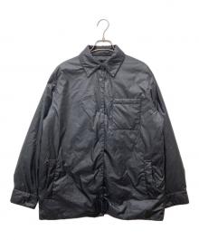 theory（セオリー）の古着「POLISHED NYL/ PKT SH PUFFE コーチジャケット　」｜ブラック