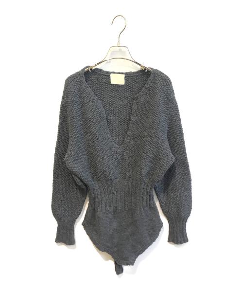 JUN MIKAMI（ジュン ミカミ）JUN MIKAMI (ジュン ミカミ) ニットボディースーツ グレー サイズ:FREEの古着・服飾アイテム