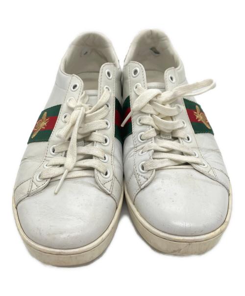 GUCCI（グッチ）GUCCI (グッチ) エンブロイダリースニーカー ホワイト サイズ:37 1/2の古着・服飾アイテム
