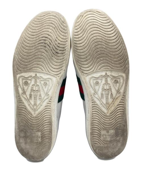 GUCCI（グッチ）GUCCI (グッチ) エンブロイダリースニーカー ホワイト サイズ:37 1/2の古着・服飾アイテム