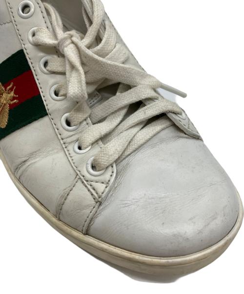 GUCCI（グッチ）GUCCI (グッチ) エンブロイダリースニーカー ホワイト サイズ:37 1/2の古着・服飾アイテム