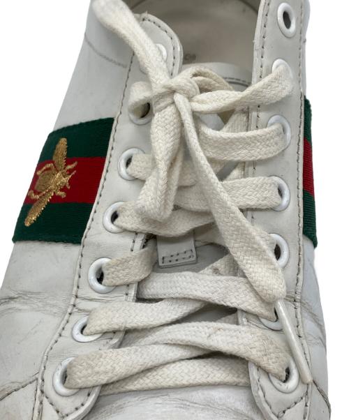 GUCCI（グッチ）GUCCI (グッチ) エンブロイダリースニーカー ホワイト サイズ:37 1/2の古着・服飾アイテム