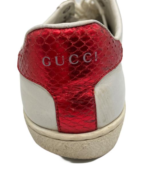 GUCCI（グッチ）GUCCI (グッチ) エンブロイダリースニーカー ホワイト サイズ:37 1/2の古着・服飾アイテム
