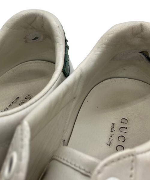 GUCCI（グッチ）GUCCI (グッチ) エンブロイダリースニーカー ホワイト サイズ:37 1/2の古着・服飾アイテム