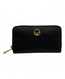 FENDI（フェンディ）の古着「ジップラウンドウォレット」｜ブラック
