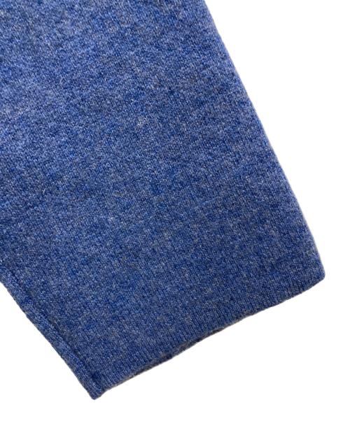 Leilian（レリアン）LEILIAN (レリアン) 配色ジャケット/カシミヤニット ブルー サイズ:SIZE 9の古着・服飾アイテム