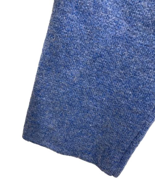 Leilian（レリアン）LEILIAN (レリアン) 配色ジャケット/カシミヤニット ブルー サイズ:SIZE 9の古着・服飾アイテム