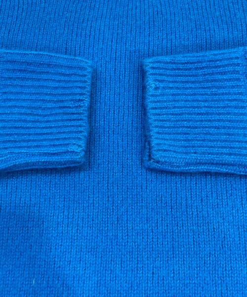 VERSACE（ヴェルサーチェ）VERSACE (ヴェルサーチェ) ダメージ加工ニット ブルー サイズ:50の古着・服飾アイテム