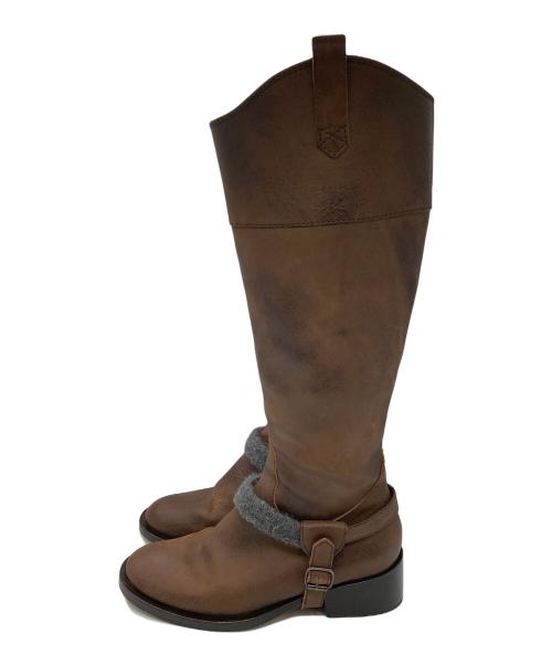 BRUNELLO CUCINELLI（ブルネロクチネリ）BRUNELLO CUCINELLI (ブルネロクチネリ) ロングブーツ ブラウン サイズ:36の古着・服飾アイテム