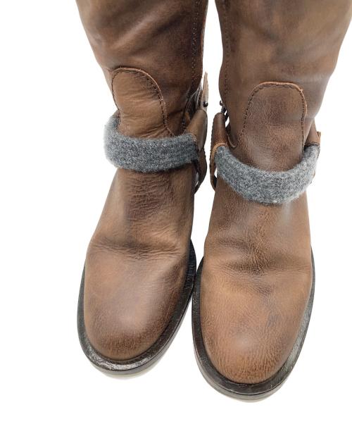 BRUNELLO CUCINELLI（ブルネロクチネリ）BRUNELLO CUCINELLI (ブルネロクチネリ) ロングブーツ ブラウン サイズ:36の古着・服飾アイテム