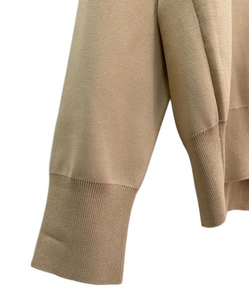 UNITED ARROWS（ユナイテッドアローズ）UNITED ARROWS (ユナイテッドアローズ) スカラップ レース フリル ニット ベージュ サイズ:Freeの古着・服飾アイテム