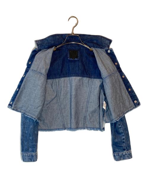 GIVENCHY（ジバンシィ）GIVENCHY (ジバンシィ) クロップドデニムジャケット インディゴ サイズ:SIZE 12の古着・服飾アイテム