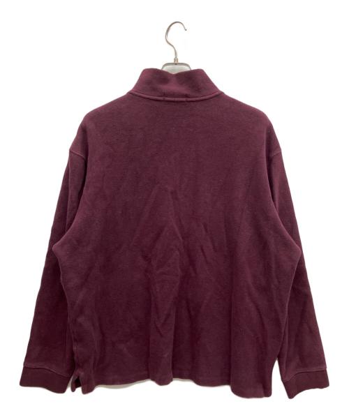 POLO RALPH LAUREN（ポロ・ラルフローレン）POLO RALPH LAUREN (ポロ・ラルフローレン) ハーフジップニット パープル サイズ:XLの古着・服飾アイテム