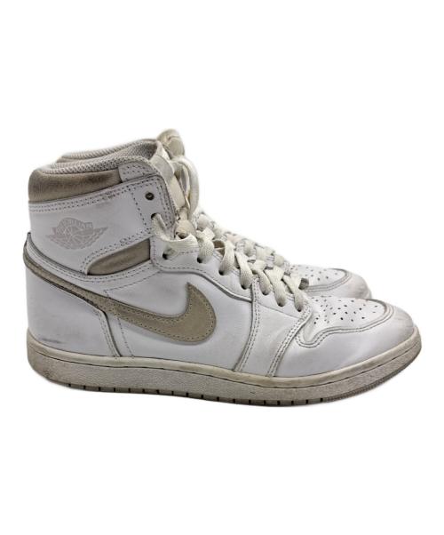 NIKE（ナイキ）NIKE (ナイキ) AIR JORDAN1 ホワイト サイズ:24.5cmの古着・服飾アイテム