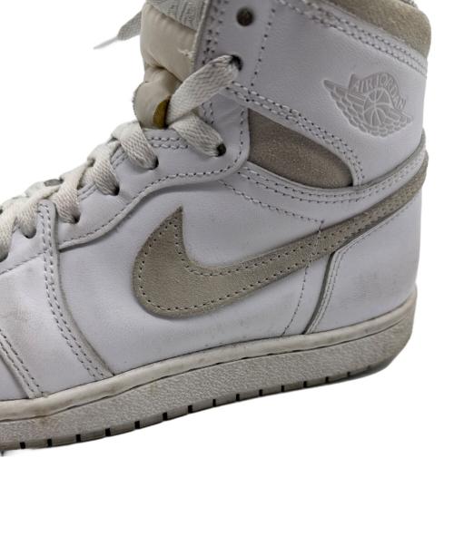NIKE（ナイキ）NIKE (ナイキ) AIR JORDAN1 ホワイト サイズ:24.5cmの古着・服飾アイテム