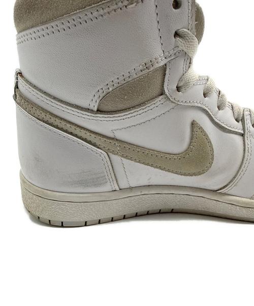 NIKE（ナイキ）NIKE (ナイキ) AIR JORDAN1 ホワイト サイズ:24.5cmの古着・服飾アイテム