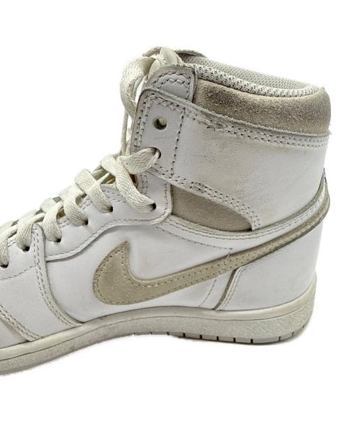 NIKE（ナイキ）NIKE (ナイキ) AIR JORDAN1 ホワイト サイズ:24.5cmの古着・服飾アイテム