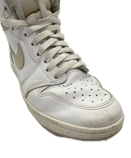 NIKE（ナイキ）NIKE (ナイキ) AIR JORDAN1 ホワイト サイズ:24.5cmの古着・服飾アイテム