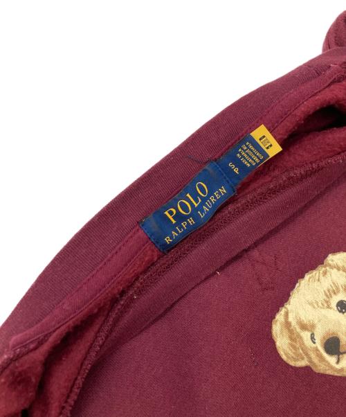 POLO RALPH LAUREN（ポロ・ラルフローレン）POLO RALPH LAUREN (ポロ・ラルフローレン) ポロベアプリントスウェット レッド サイズ:Sの古着・服飾アイテム