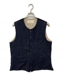 confect（コンフェクト）の古着「クルーネックウールベスト」｜ネイビー