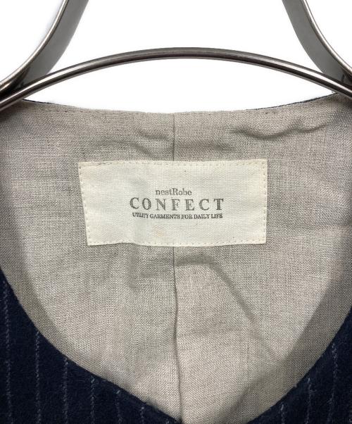 confect（コンフェクト）CONFECT (コンフェクト) クルーネックウールベスト ネイビー サイズ:4の古着・服飾アイテム