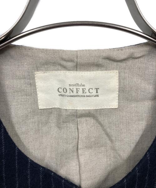 confect（コンフェクト）CONFECT (コンフェクト) クルーネックウールベスト ネイビー サイズ:4の古着・服飾アイテム