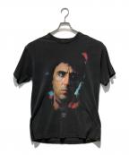 KITH×SCARFACEキス×スカーフェイス）の古着「Tony Portrait Vintage Tee」｜ブラック