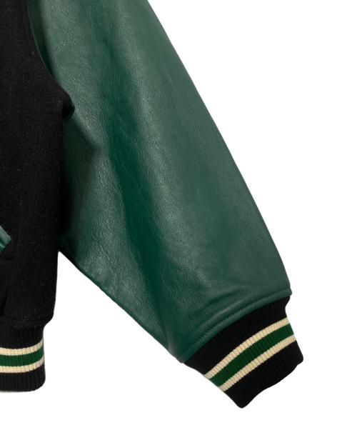 SUPREME（シュプリーム）SUPREME (シュプリーム) NUMBER (N)INE (ナンバーナイン) DISNEY (ディズニー) Mickey Varsity Jacket ブラック×グリーン サイズ:Mの古着・服飾アイテム