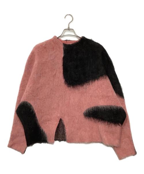 Knuth Marf（クヌースマーフ）Knuth Marf (クヌースマーフ) accent knit pullove ピンク サイズ:Fの古着・服飾アイテム