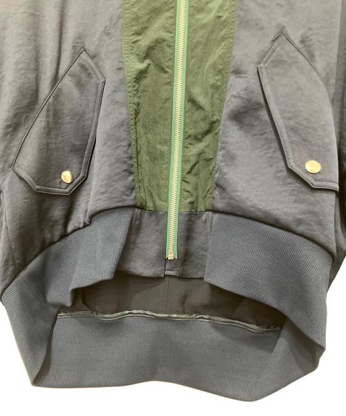 UN3D.（アンスリード）UN3D. (アンスリード) SATIN COMBI MIDDLE BZ ネイビー×グリーン サイズ:FREEの古着・服飾アイテム